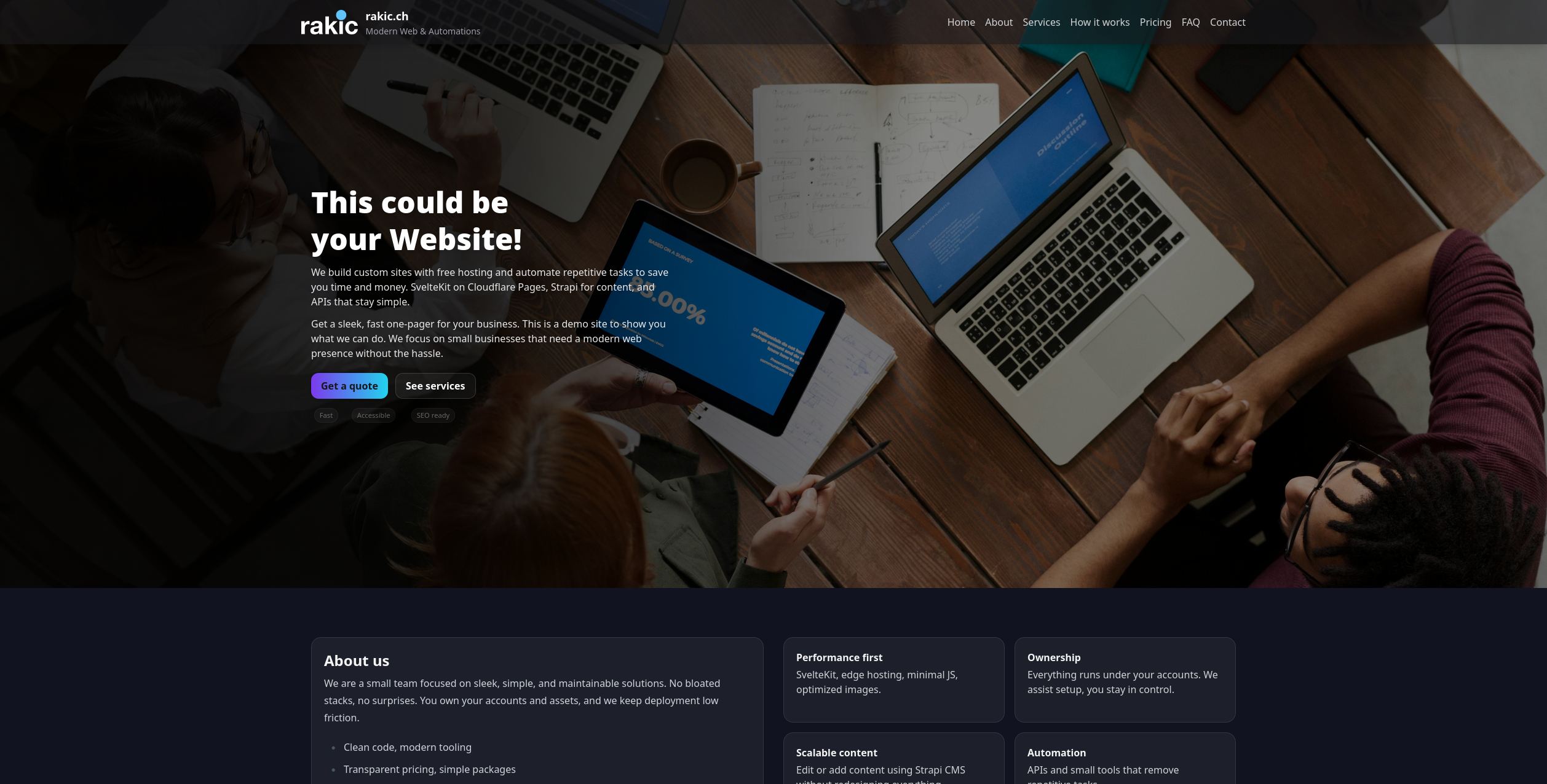 OnePager Demo